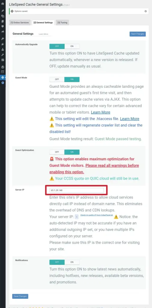 LiteSpeed Cache Plugin